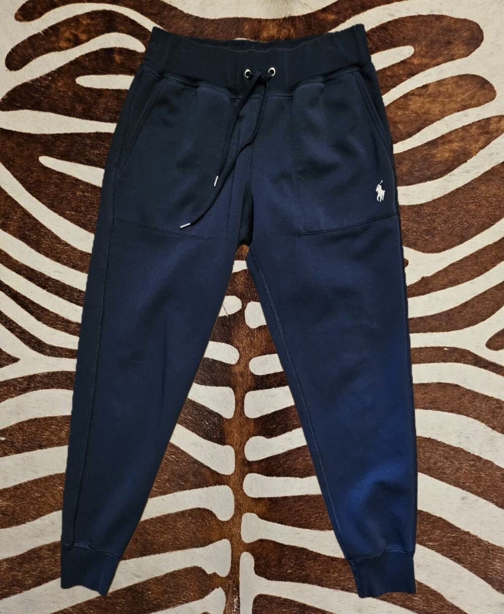 Women’s Polo Ralph Lauren Jogger Sweatpants Navy S Petite Logo Pony Casual